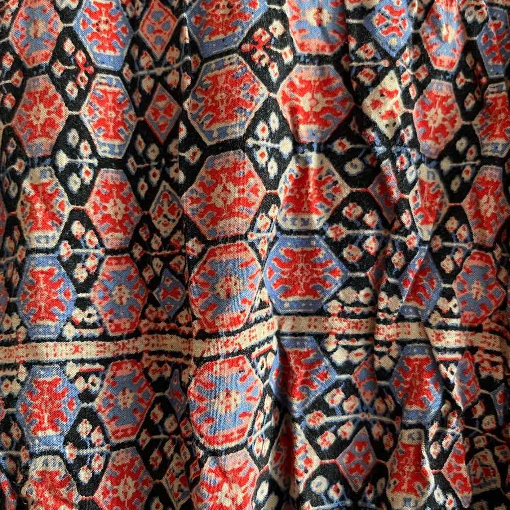 Aztec print drawstring romper - Picture 2 of 8